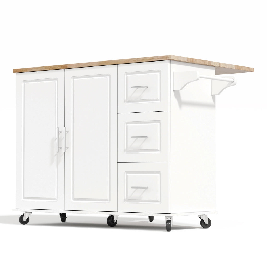 Tavolo da Cucina Pieghevole con Cassetti e Ripiani ¨C MINIMAL ¨C Rovere, 137x43x92 cm