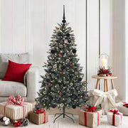 Albero di Natale artificiale con 150 LED Verde 150 cm 3395869