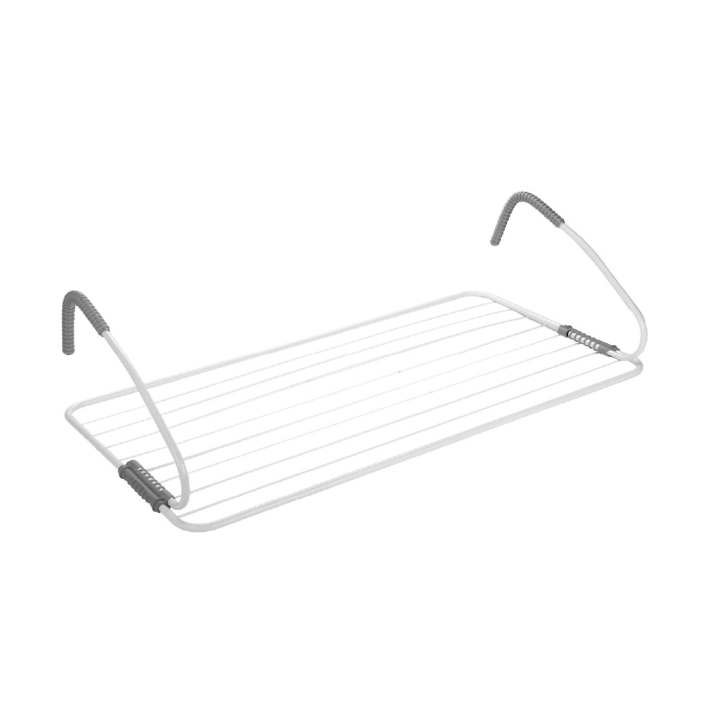 Stendibiancheria Da Balcone/Calorifero 10 Mt 105x55x29 Cm Manici Tubolari Universali – Salvaspazio Stendino per Ringhiera e Termosifone