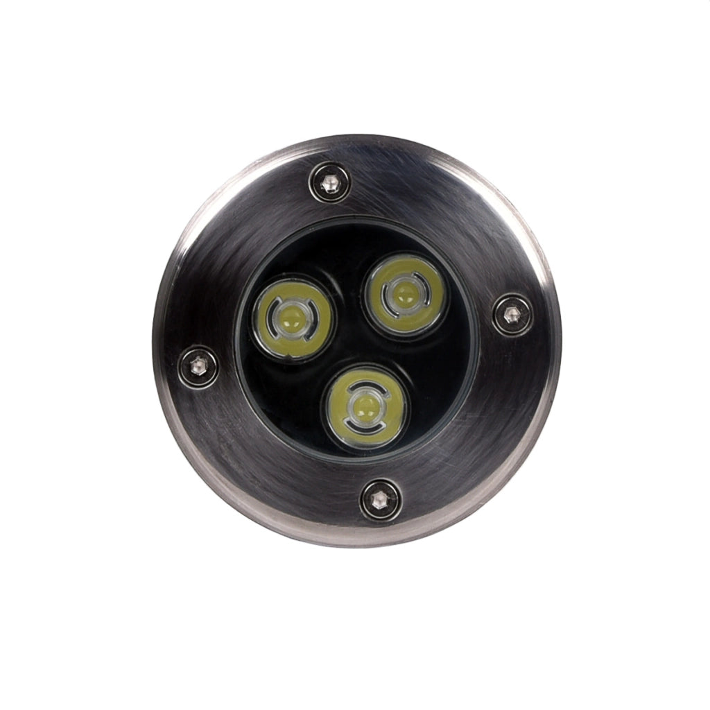 FARETTO INCASSO SEGNAPASSO LED CALPESTABILE 3W LUCE FREDDA 6500K° - ALTA RESISTENZA IP65 DESIGN MODERNO IN ACCIAIO E VETRO TEMPERATO