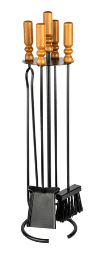 Set Camino 4 Pezzi H 71 in Ferro Verniciato Grigio Martellato