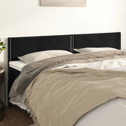Testiera Nera 160x5x78/88 cm in Velluto 345960