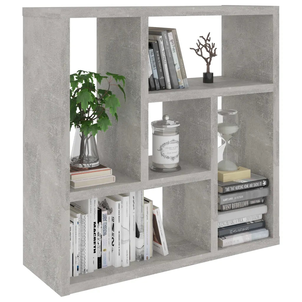 Scaffale a Parete Grigio Cemento 45,1x16x45,1 Legno Multistrato 802952