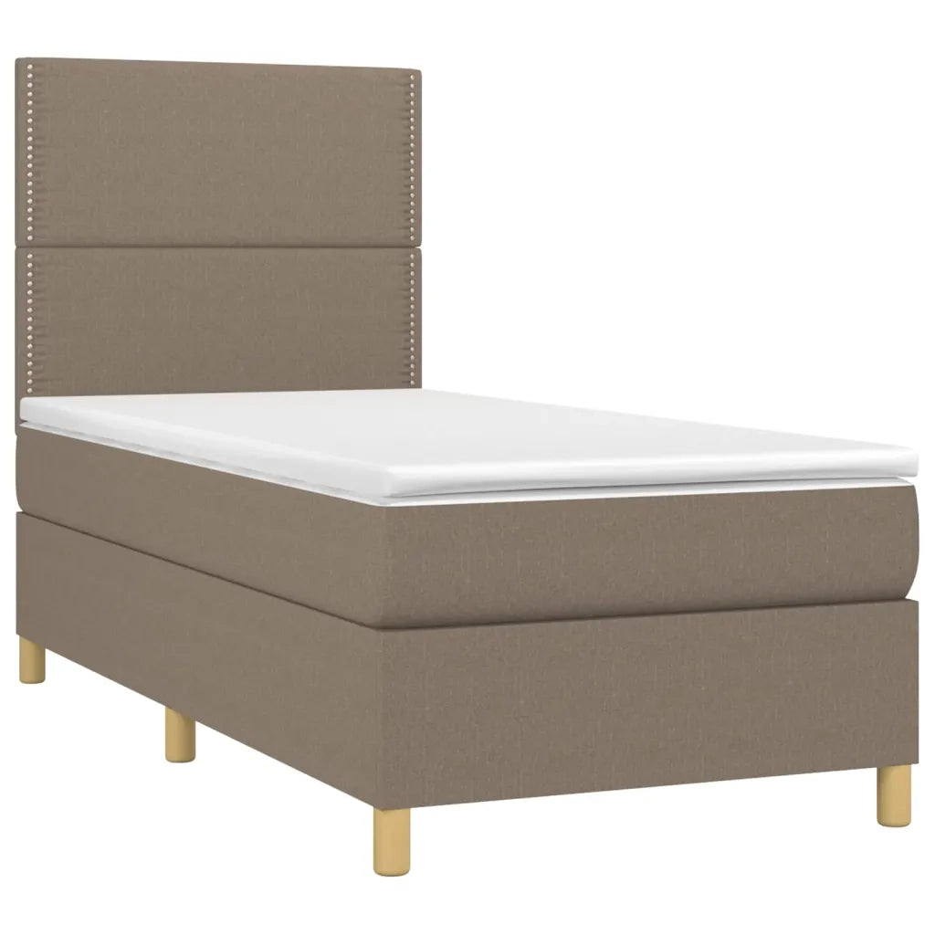 Giroletto a Molle con Materasso Tortora 90x190 cm in Tessutocod mxl 75757
