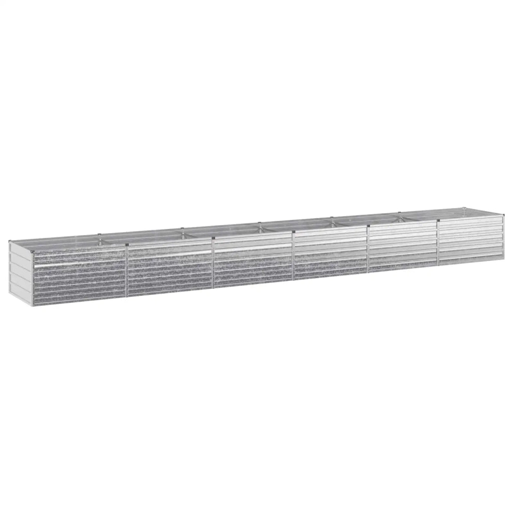 Letto rialzato da giardino Argento 600 x 80 x 55 cm 8006456
