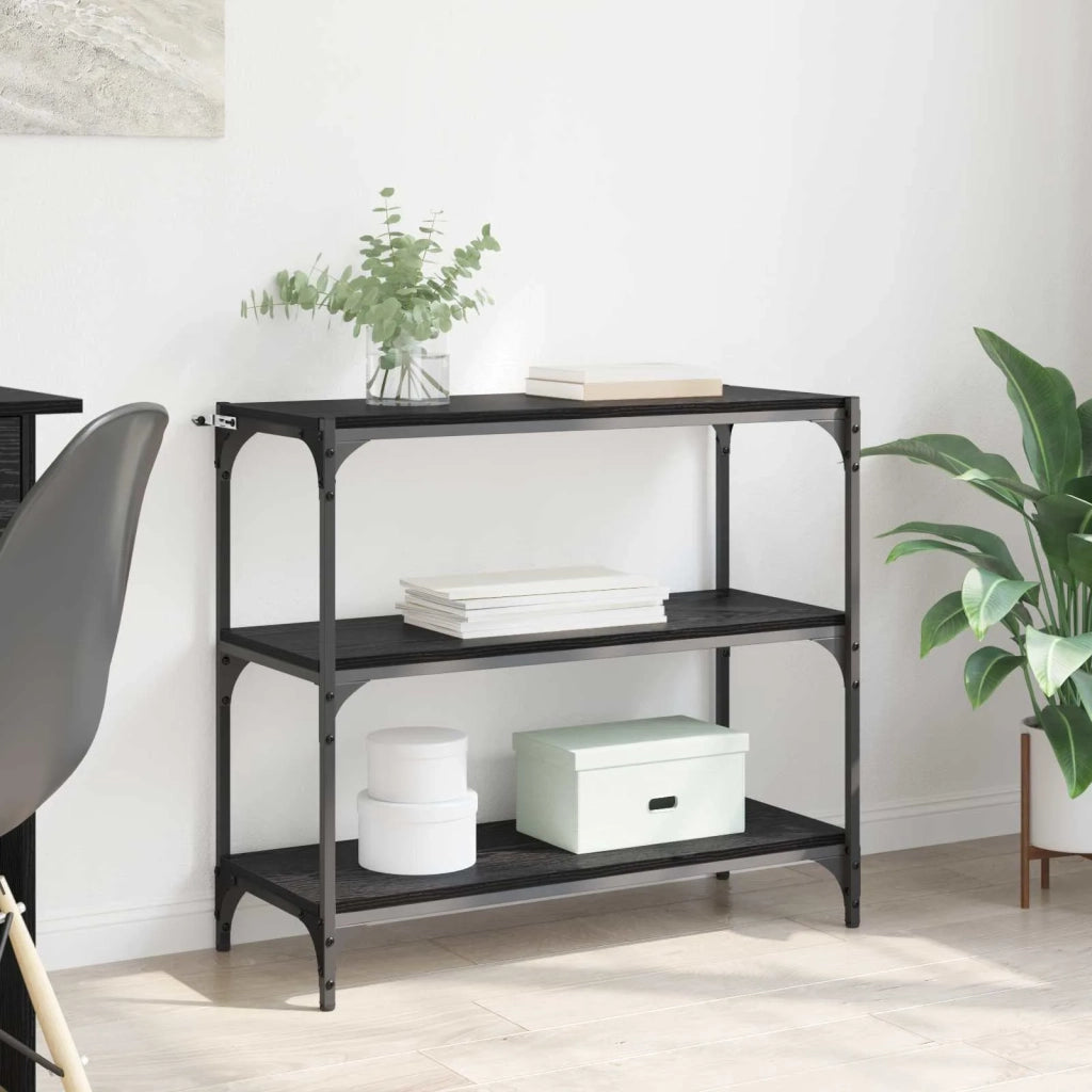 Armadio per Libri Rovere Nero 80 x 33 x 70,5 cm 881110