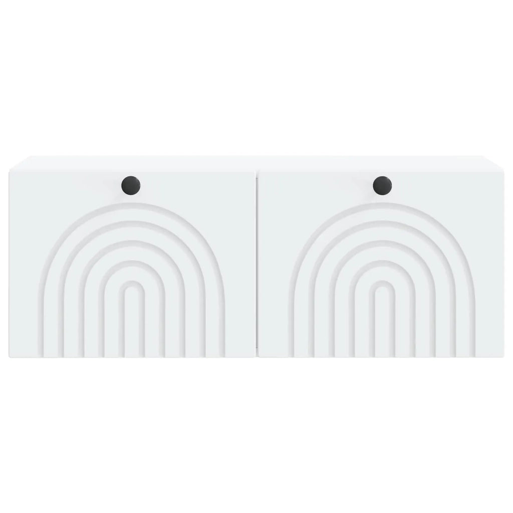 Mobile Porta TV da Muro Bianco 78,5 x 31 x 30 cm 898205