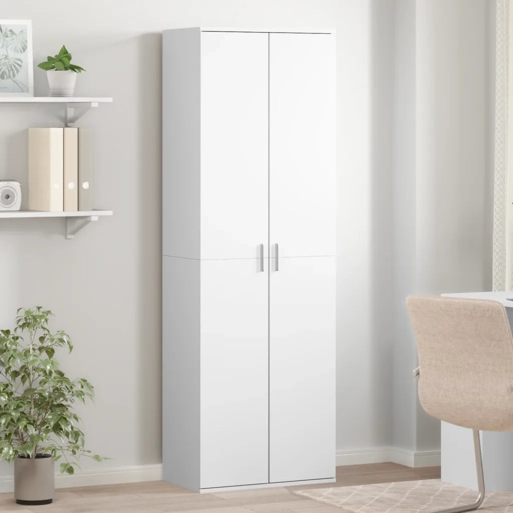 Credenza Bianca 60x35x180 cm in Legno Multistrato 3276665