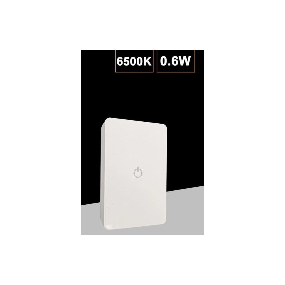 Trade Shop - Luce Notturna A 4 Led Con Doppia Emissione Luce Con Interruttore Touch 0.6w Xgcmd-002 -