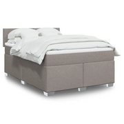 Giroletto a Molle con Materasso Tortora 160x200 cm in Tessuto 3288236