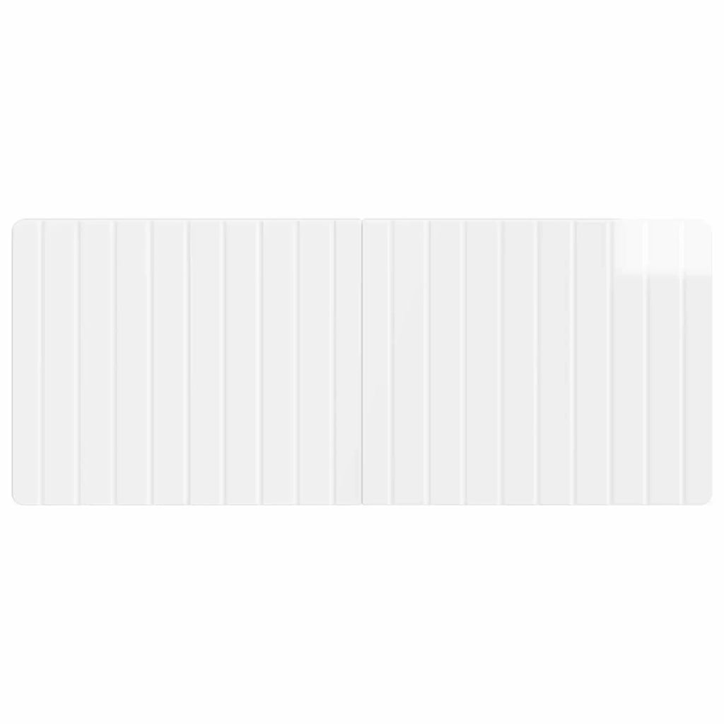 Testiera da Muro ZWOLLE Bianco Lucido Legno ingegnerizzato 896529
