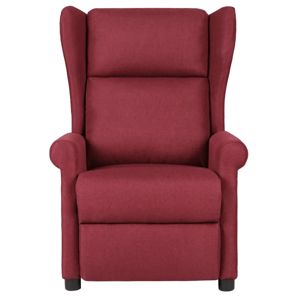 Divano Sedia-Poltrona Reclinabile in Tessuto Rosso Vino 867346