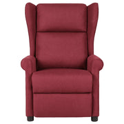 Divano Sedia-Poltrona Reclinabile in Tessuto Rosso Vino 867346