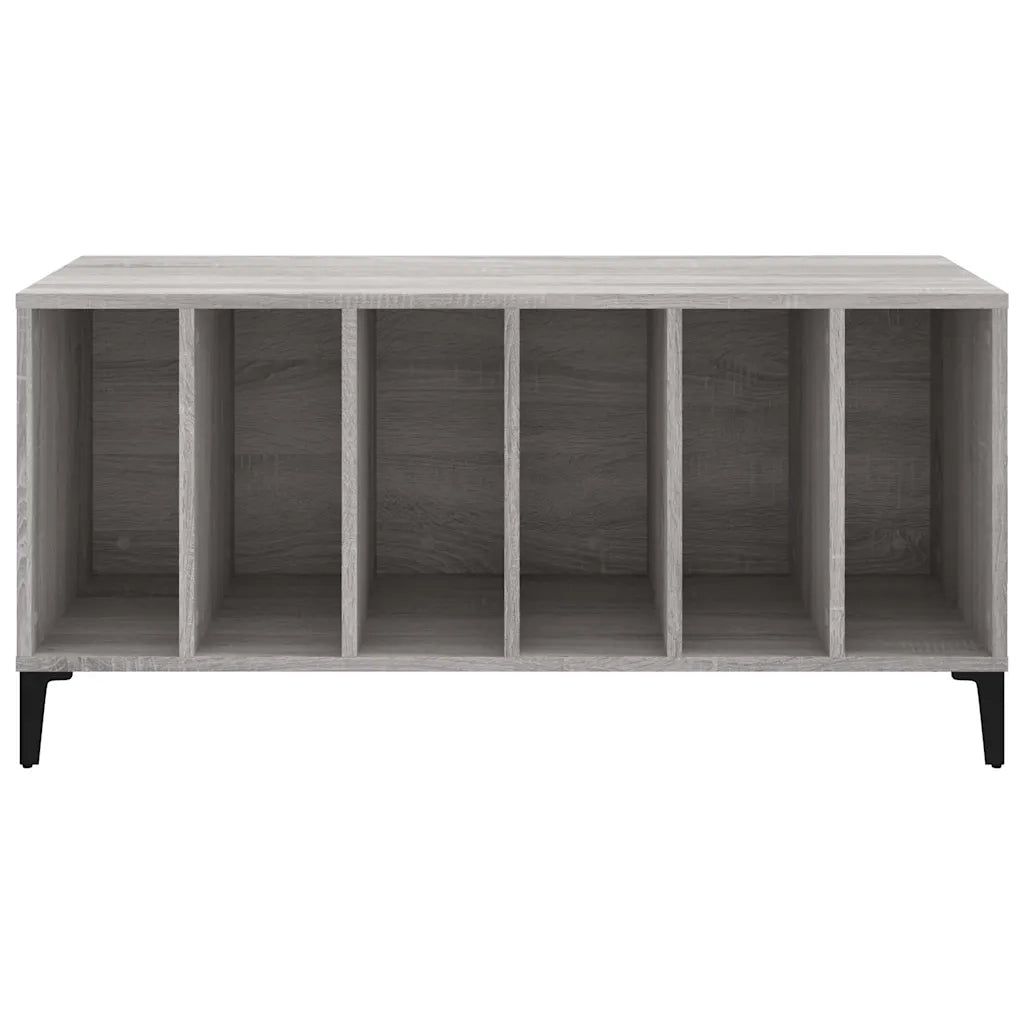 Mobile Porta Dischi Grigio Sonoma 100x38x48cm Legno Multistrato 831987