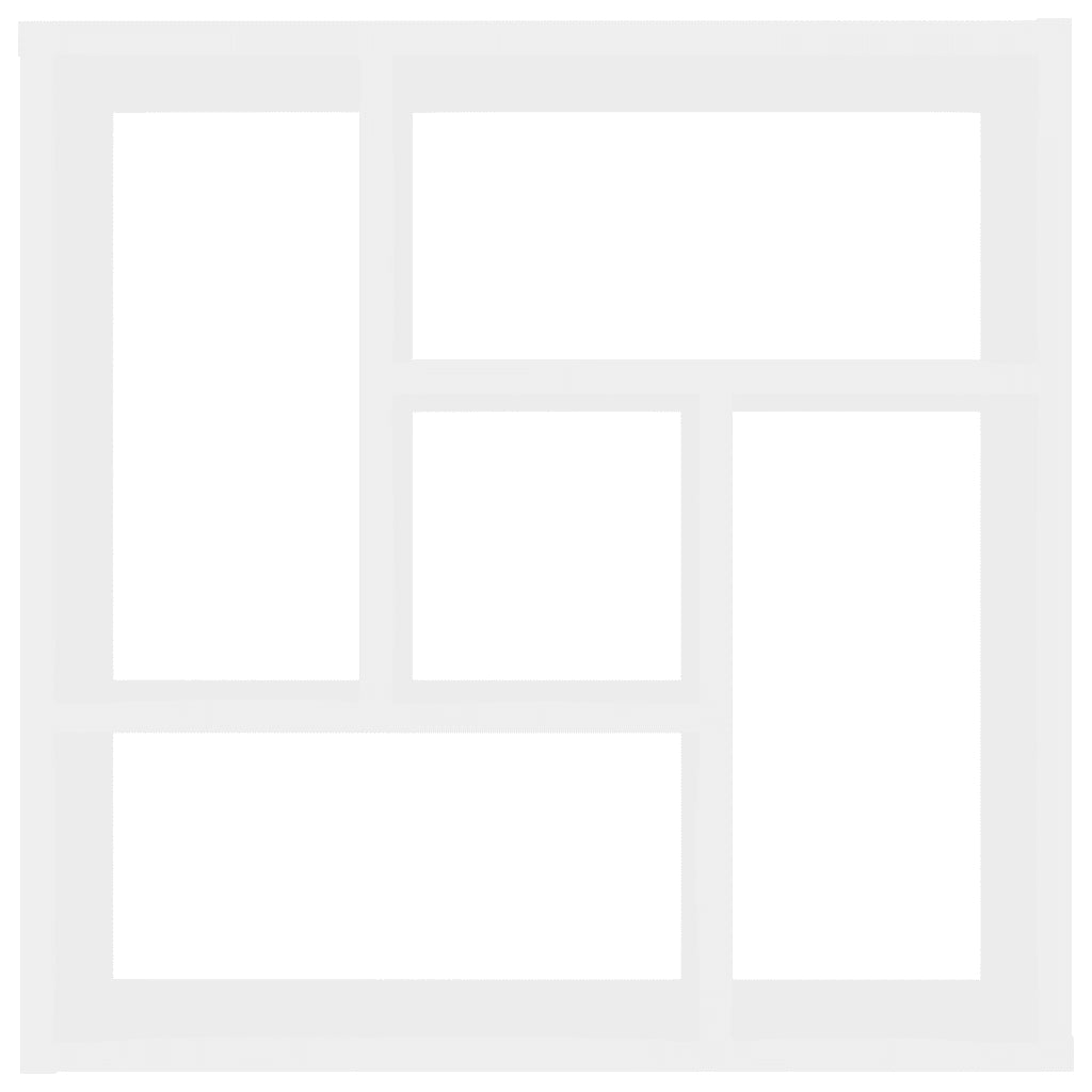 Scaffale a Parete Bianco 45,1x16x45,1 cm in Legno Multistrato 802948