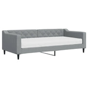 Divano letto | Sof¨¤ letto | Letto singolo con Materasso Grigio Chiaro 90x200 cm in Tessuto