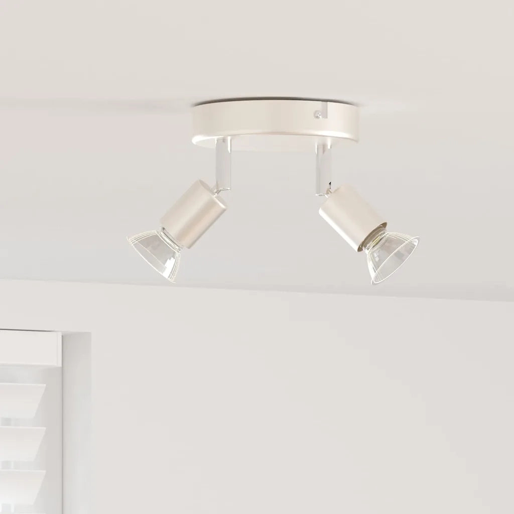 Faretto da soffitto con i riflettori Nichel 12 x 8 cm Acciaio 4108208