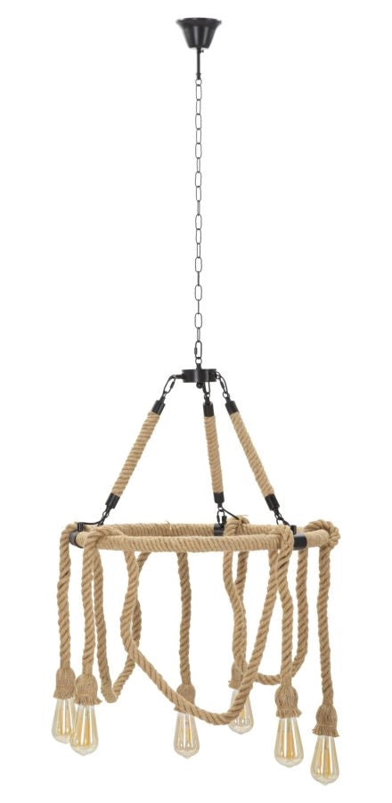 LAMPADARIO ROPE CIRCLE CM Ø 64x90