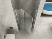 Porta doccia in Cristallo 8 MM un lato apertura anta battente con cerniere inox - Misura: 130 x h195 cm