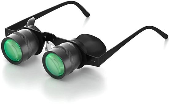 Binocolo Leggero Portatile - Sistema di Focale Regolabile - Zoom 10x - Progettazione Compatta - Utilizzo Senza Mani - Ideale per Osservare Pesci e Uccelli - Occhiale da Telescopio