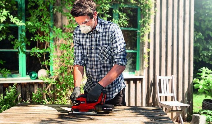 Einhell TE-OS 18/230 Li Solo Levigatrice a fogli 11000 Giri/min 22000 OPM Nero, Rosso