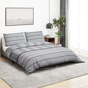 Set Copripiumino Grigio 220x240 cm in Cotone