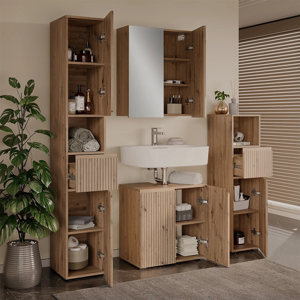 Vicco Set di mobili da bagno Artigiano 4 parti