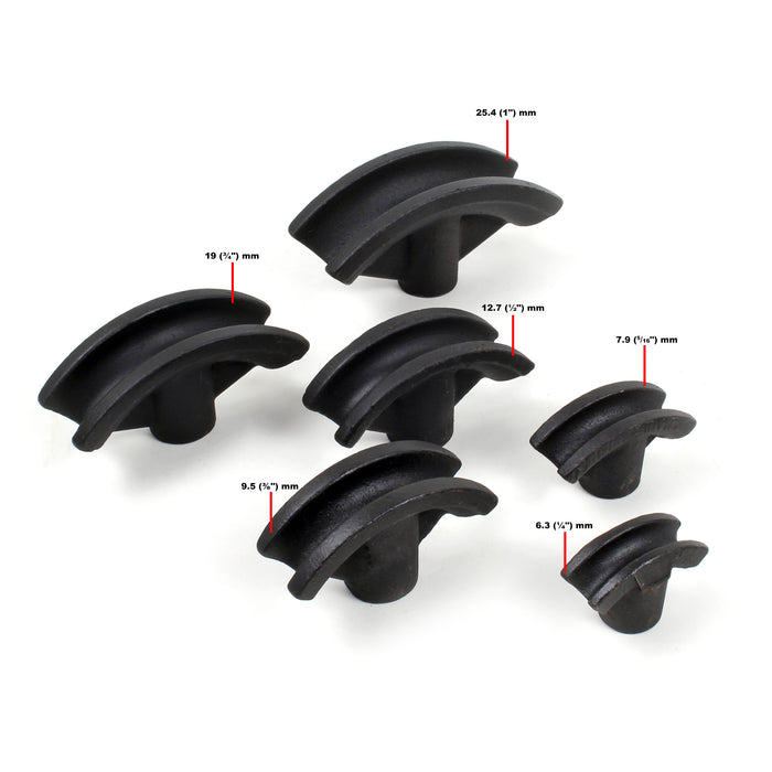 Curvatubi idraulica da 6 t con 6 matrici Ø6,35–25,4mm Utensile piegatubi