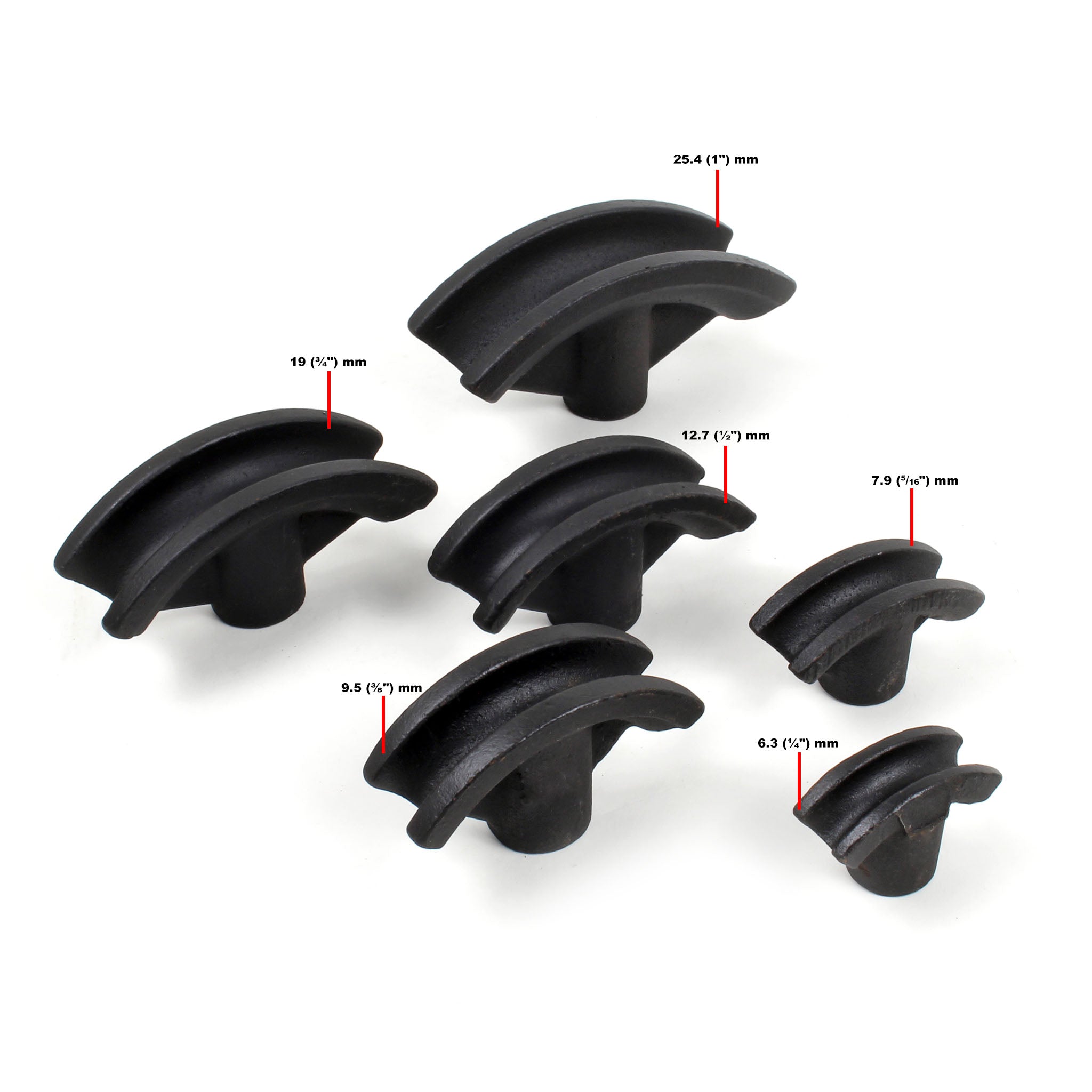 Curvatubi idraulica da 6 t con 6 matrici Ø6,35–25,4mm Utensile piegatubi