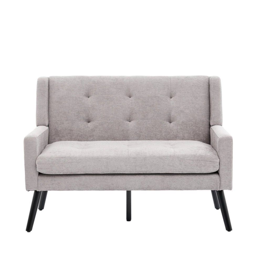 PANCA 2 posti 108,51x66,33x30,22 cm Grigio chiaro in tessuto