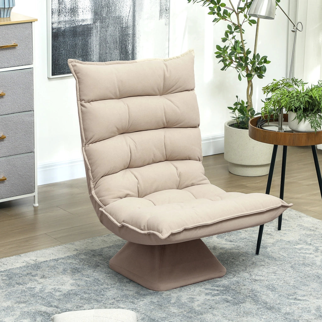 Poltrona Relax Massaggiante Girevole ¨C Zephmum ¨C Beige 62x70x95