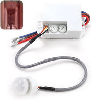 Mini-sensore di movimento infrarosso sensore di movimento PIR per installazione interna interruttore automatico 220 V portata 8 m a 360 gradi per illuminazione LED in casa