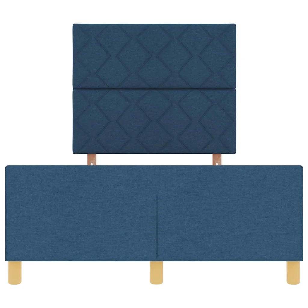 Struttura del letto con testiera Blu 120 x 200 cm Tessuto
