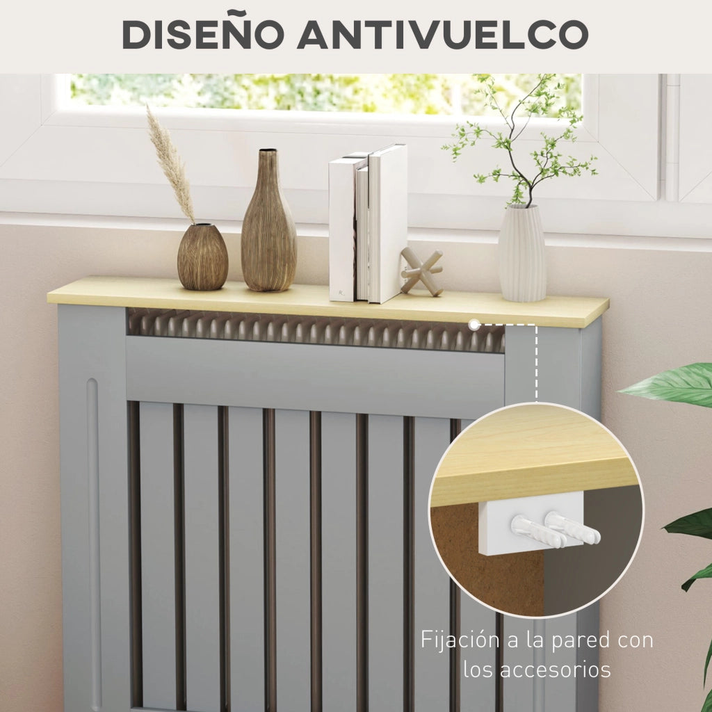 Tavolino da salotto ¨C zephmum ¨C 78x19x83 cm grigio e rovere