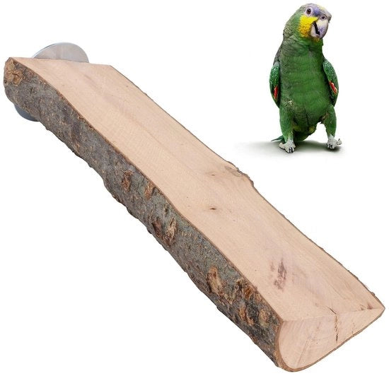 Gabbiano Recinto con Piattaforma Verticale - Barra in Legno - Giocattolo per Uccelli - Recinto per Uccelli - Adatto per Animali Domestici - 7-8/18 Dimensioni - Giocattolo per Uccelli