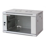 Armadio Rack 19'' a muro 9 unità sezione unica prof. 600mm Grigio
