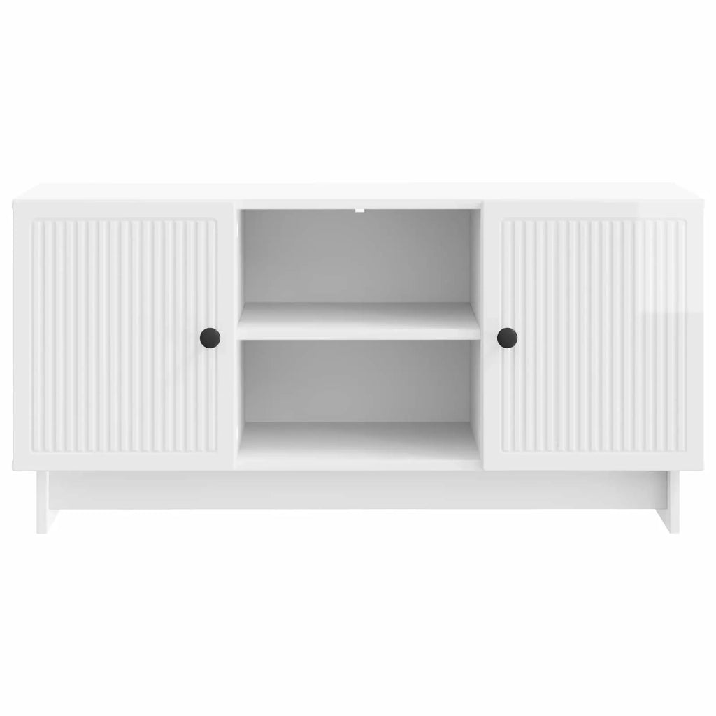 Mobile TV 102 x 34,5 x 50 cm Bianco Lucido Legno ingegnerizzato 894009