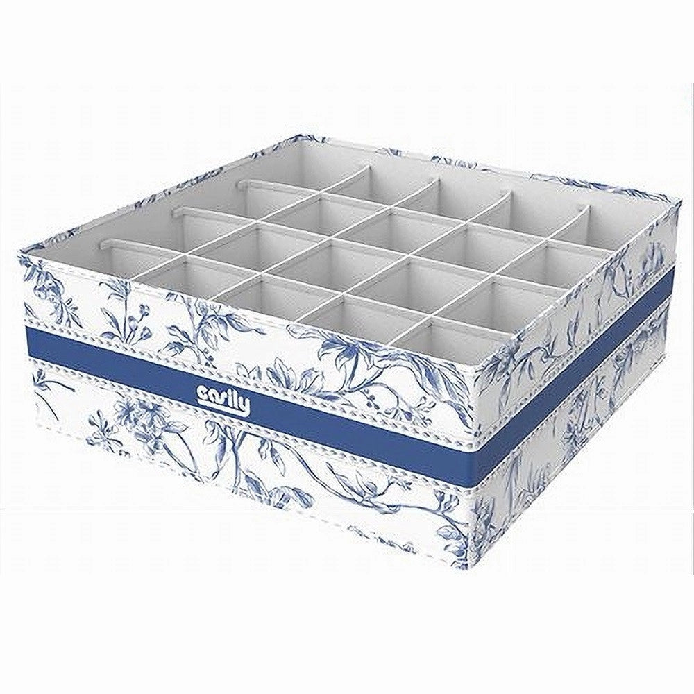 Trade Shop - Organizer Per Armadio 20 Scomparti Scatola Salvaspazio 32x32x12cm Fantasia 87333 -