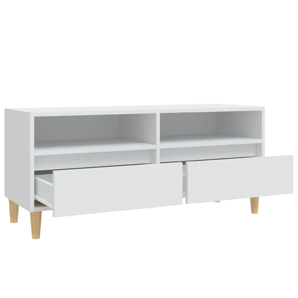 Mobile Porta TV-Mobile per TV-Credenza TV Bianco 100x34,5x44,5 cm in Legno Multistrato 535314