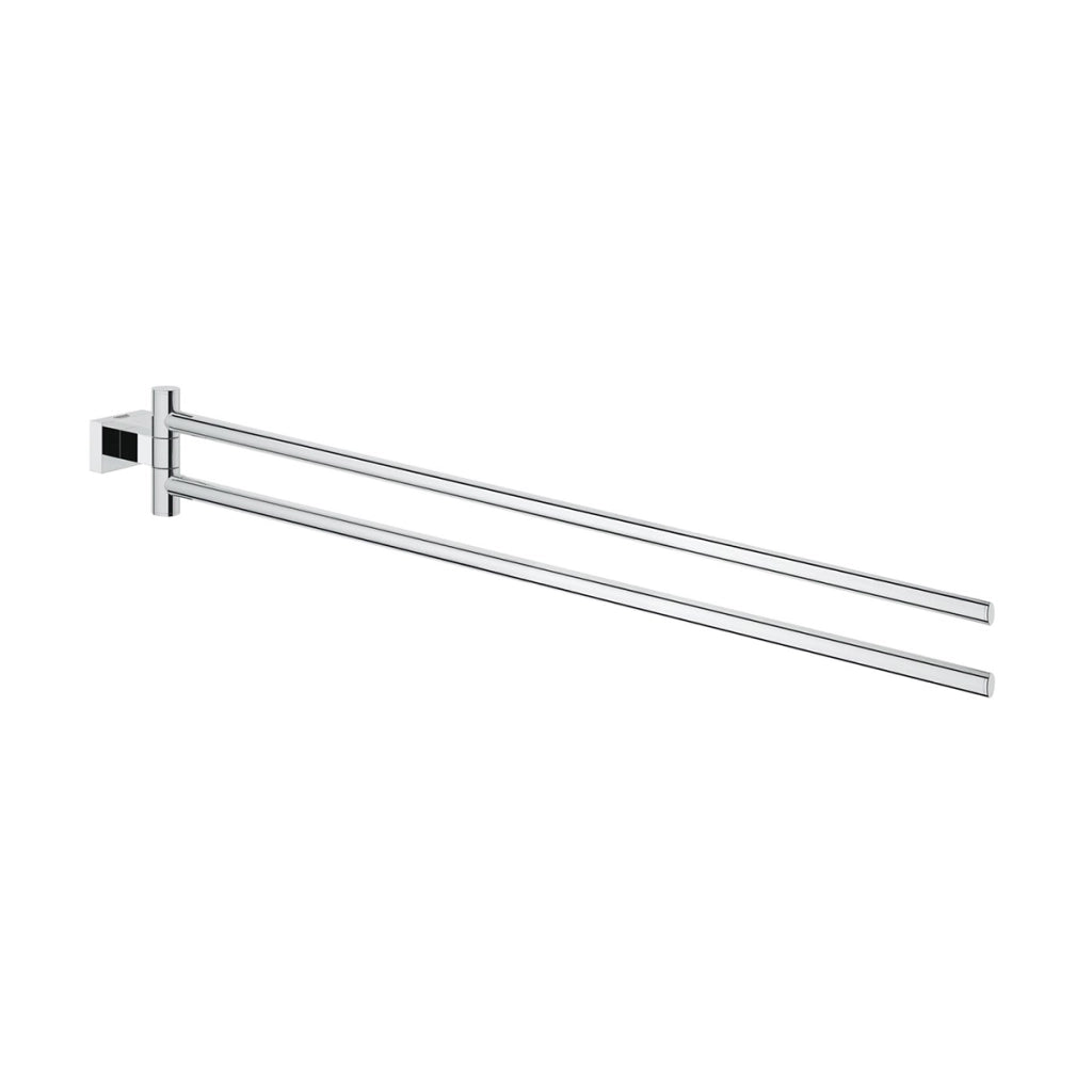 Portasalviette doppio cromo - 44 cm