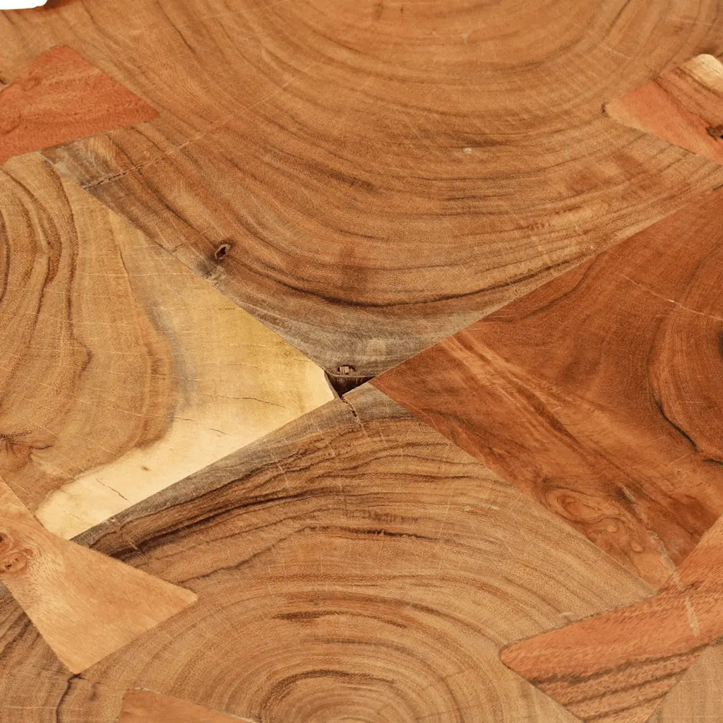 Tavolino da CaffÃ¨ 35 cm 6 Tronchi in Legno Massello di Sheesham  cod mxl 25461