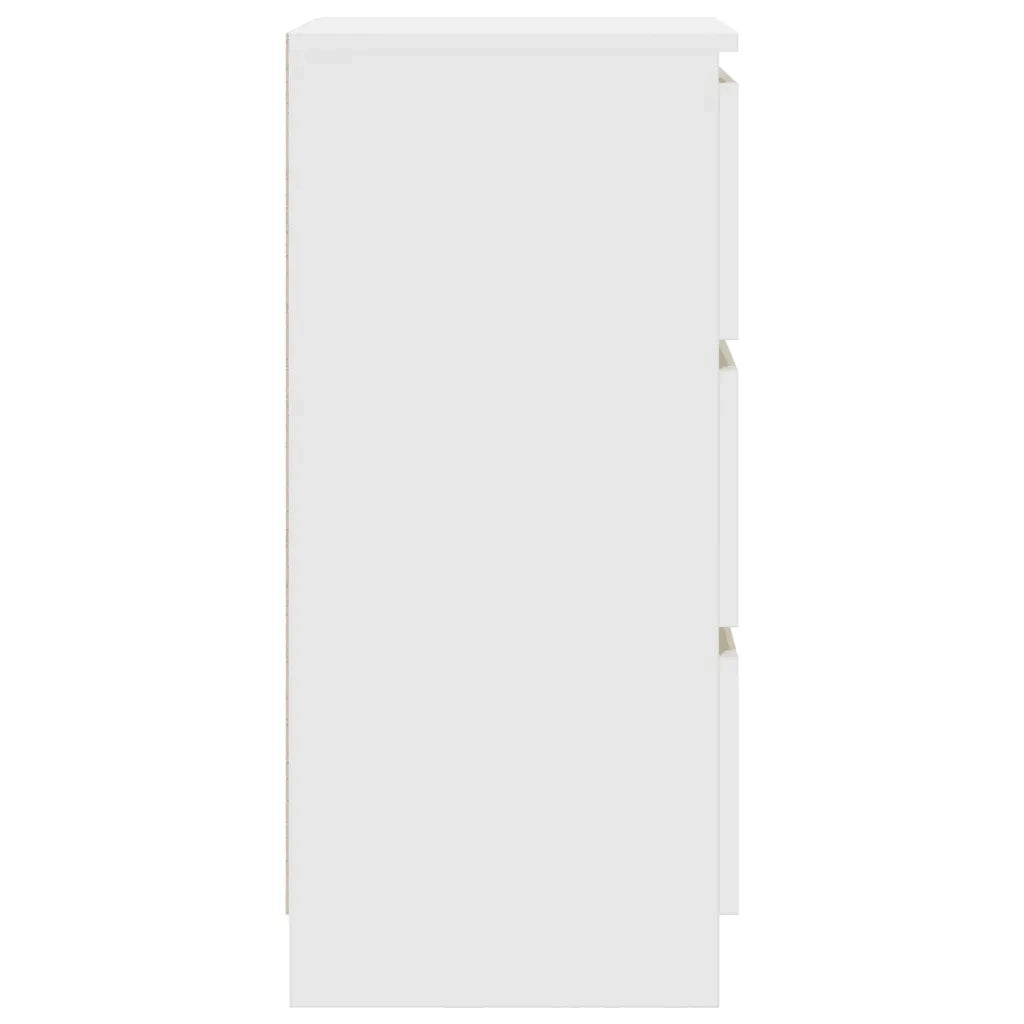 Credenza Bianca 37,5x35x76 cm in Legno Multistrato