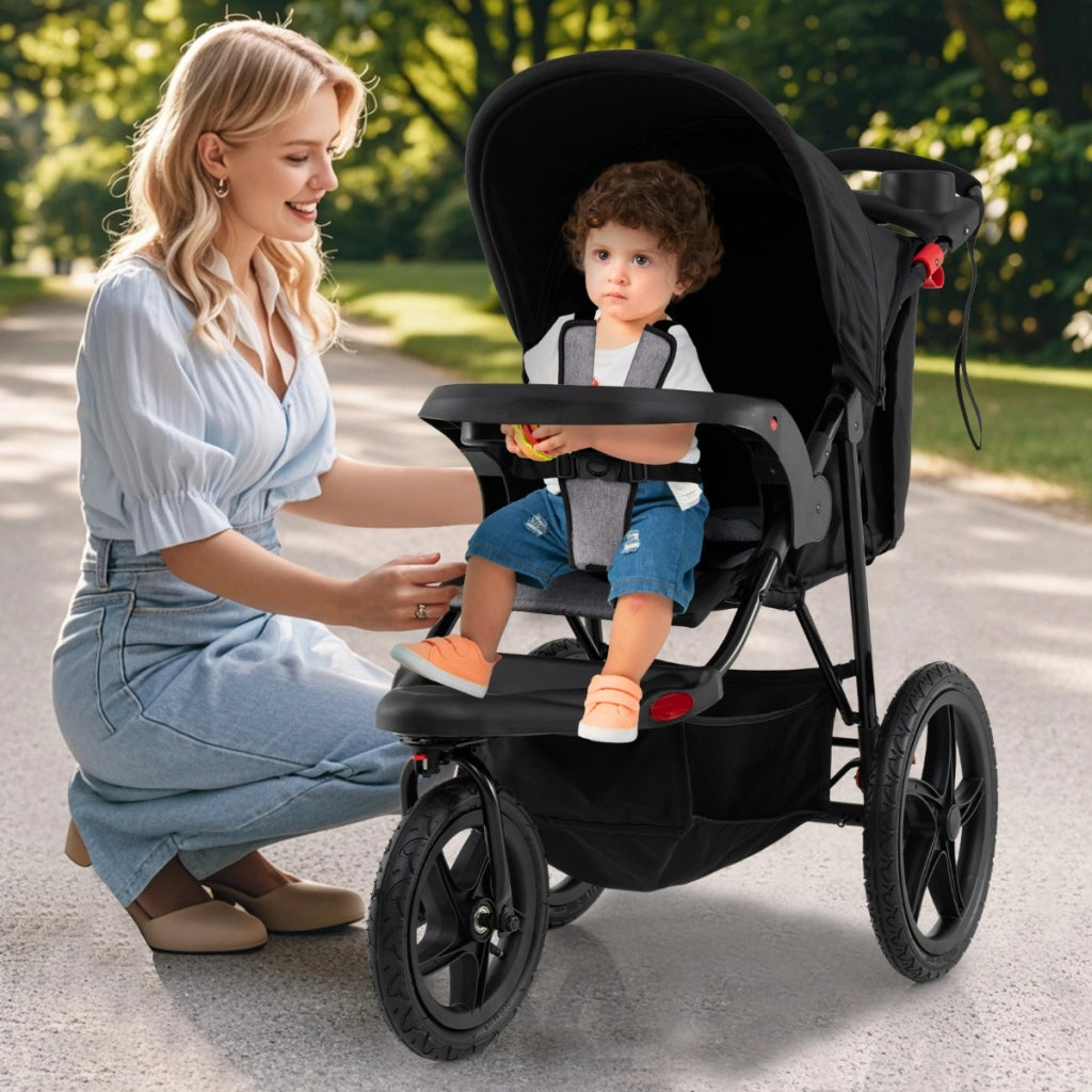 Passeggino pieghevole con tendina regolabile e sedile reclinabile, Passeggino leggero per bambini da 0 a 48 mesi-Passeggini per bimbi