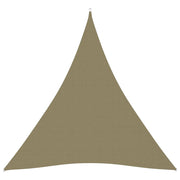Vela ombreggiante triangolare in tessuto Oxford 5 x 7 x 7 m beige 02_0009935