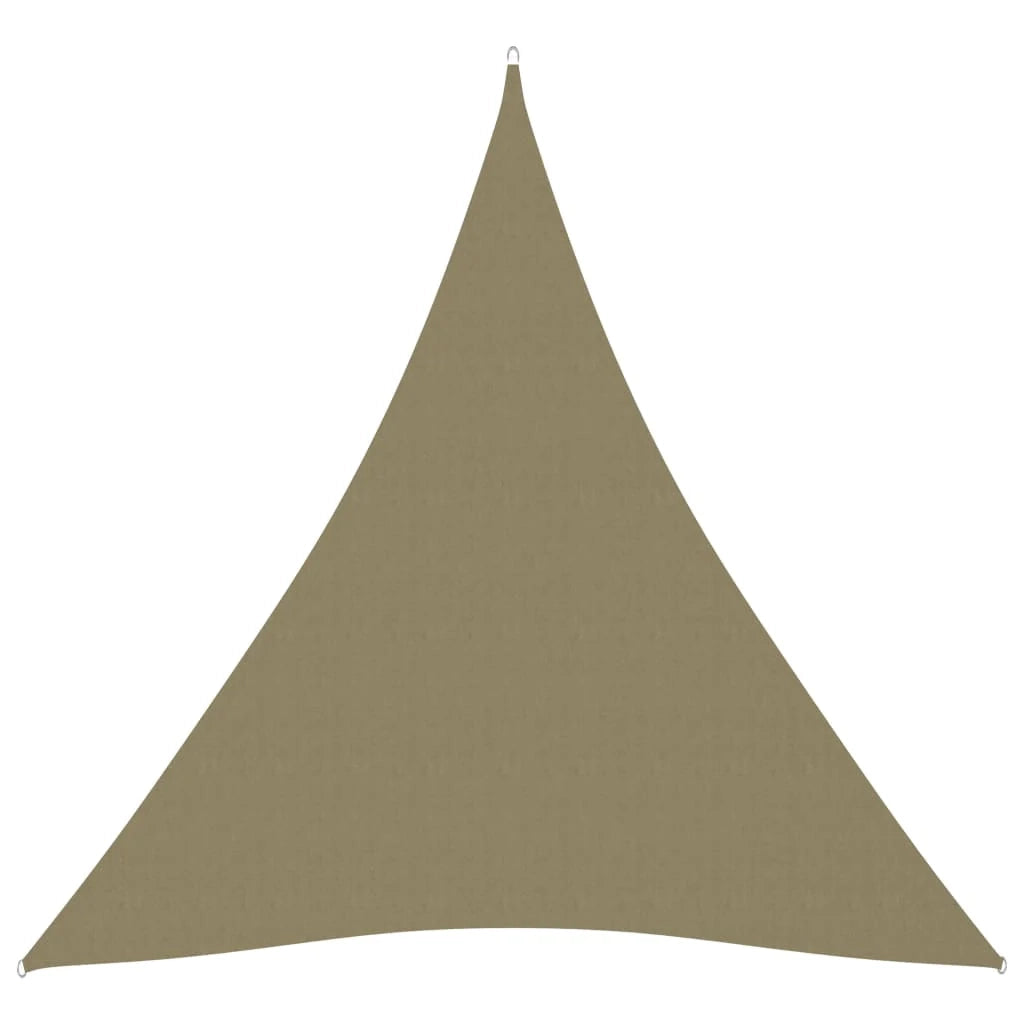 Vela ombreggiante triangolare in tessuto Oxford 5 x 7 x 7 m beige 02_0009935