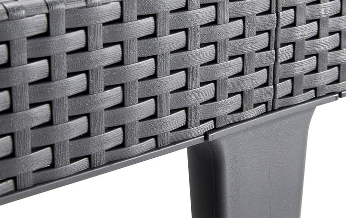 Lettino Prendisole da Giardino 187,5x58x29 cm in Resina Keter Jaipur Antracite