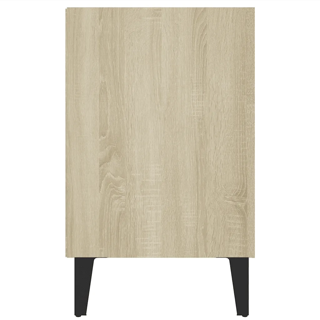 Mobile TV con Gambe in Metallo Rovere Sonoma 103,5x30x50 cm 805953