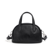 Borsa a tracolla da donna in vera pelle, nera.