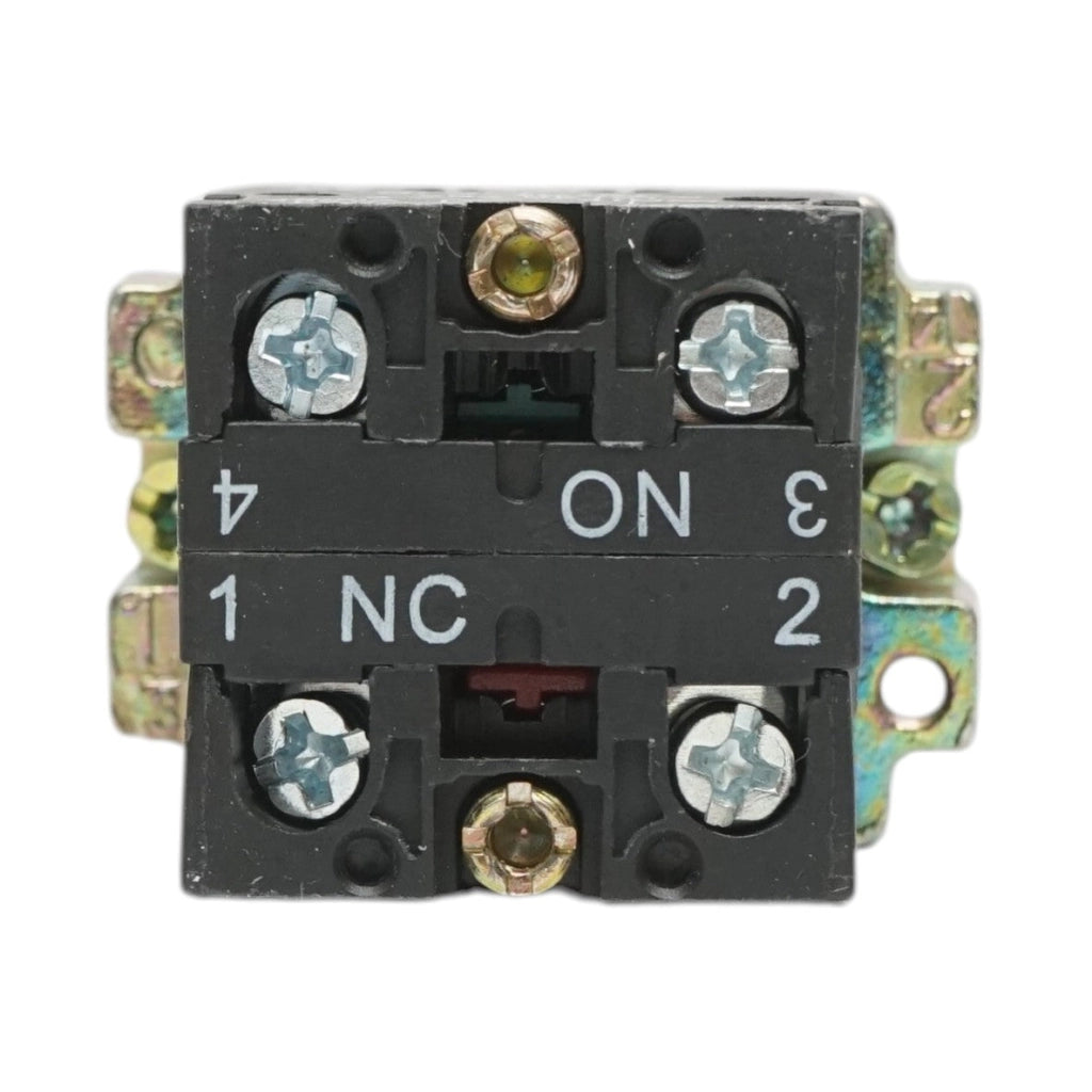 Selettore a 2 posizioni nero con ritenuta 1NO+1NC, 400V/10A, LAY5-BD25 Breckner Germany