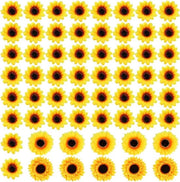 60 Fiori Artificiali di Girasole Simulati - Fiori Artificiali per Decorazione Feste di Giardino Accessori per Feste Accessori per Artigianato